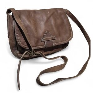 Frye Brown Leather Crossbody Bag